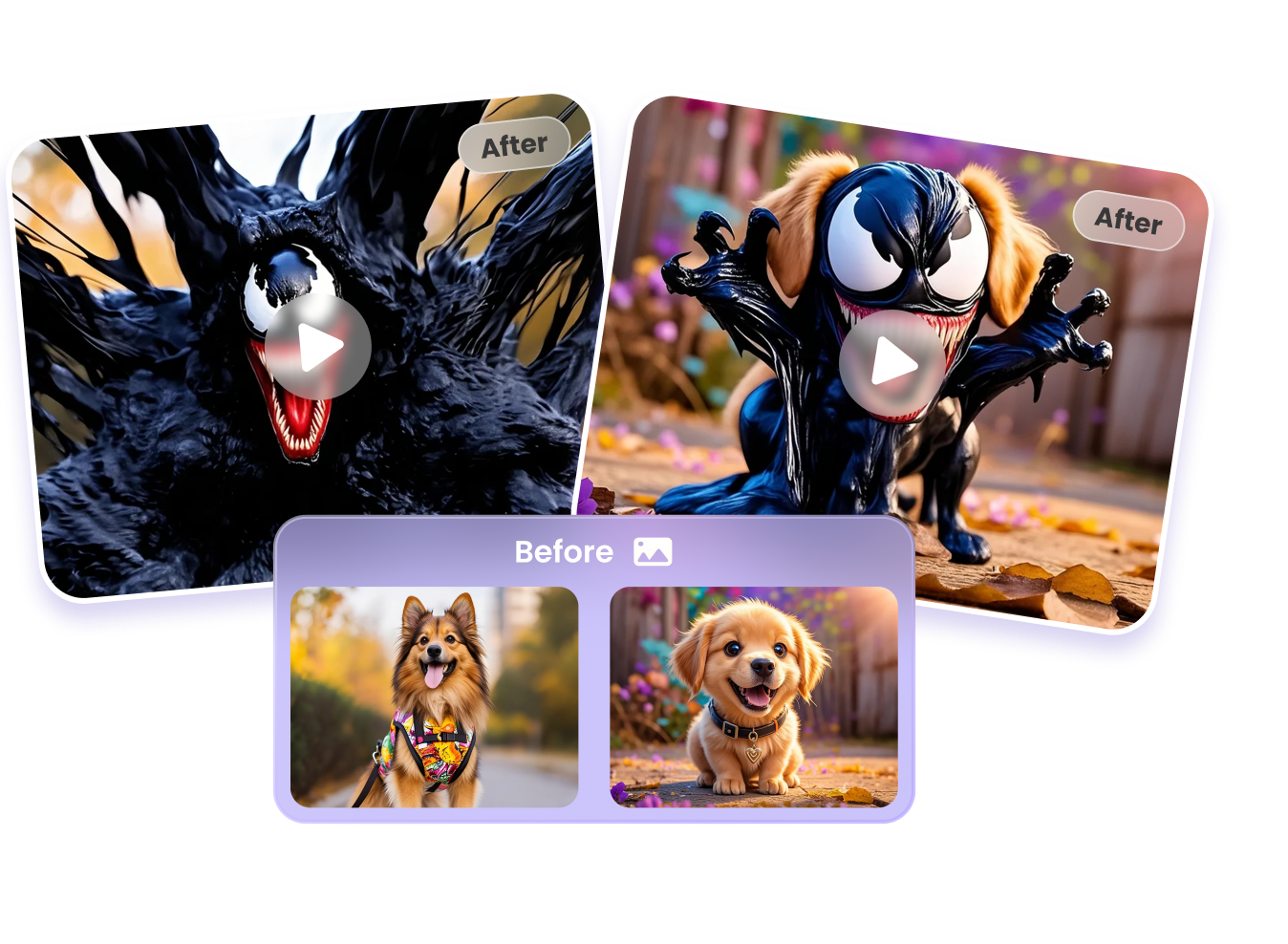 make ai venom trans videos online in seconds