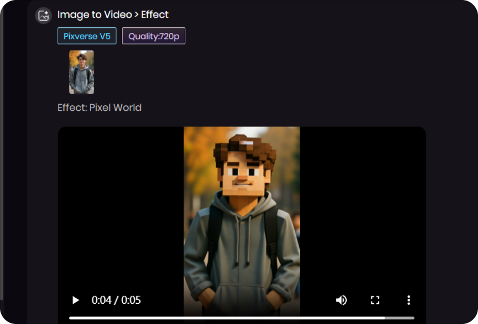 generate ai minecraft video