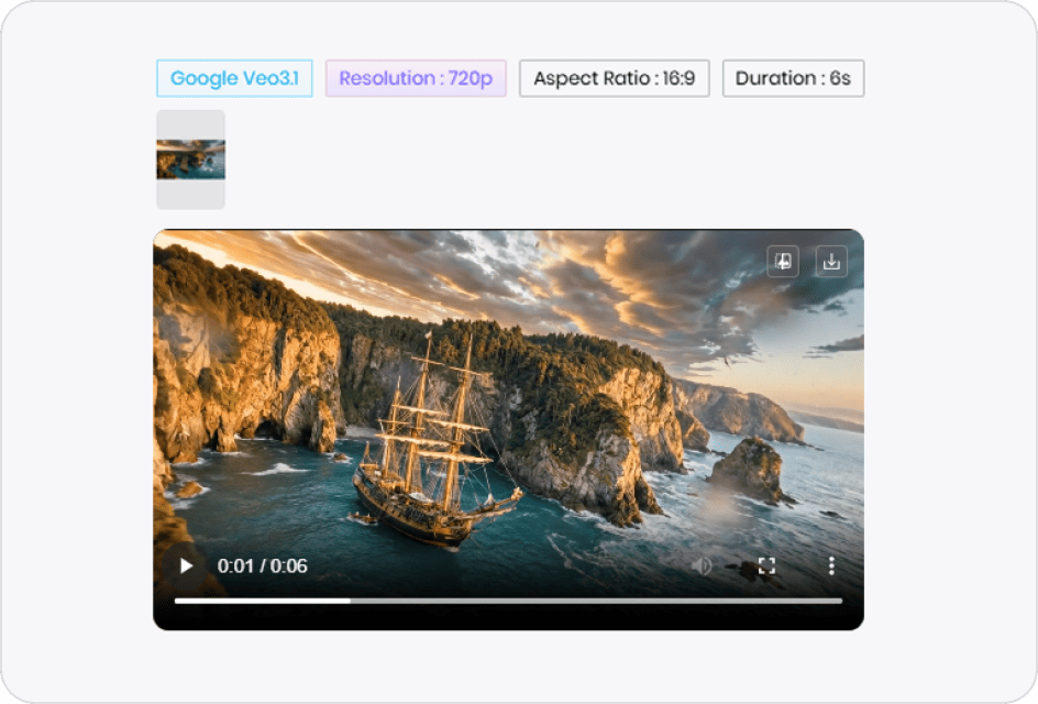 AI drone shot video maker