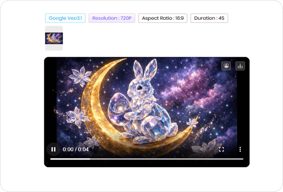 AI easter bunny video download