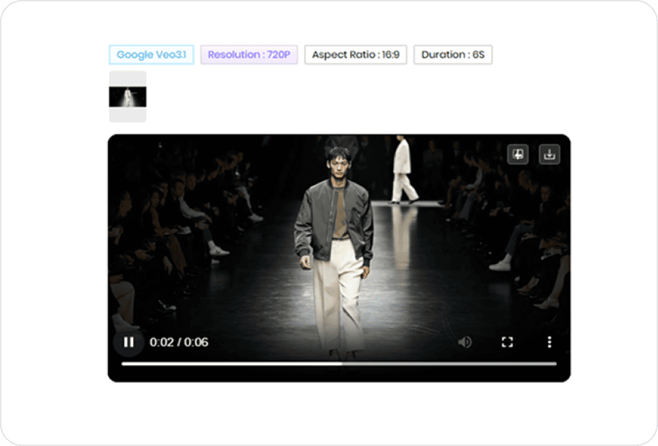 generate change clothing ai video