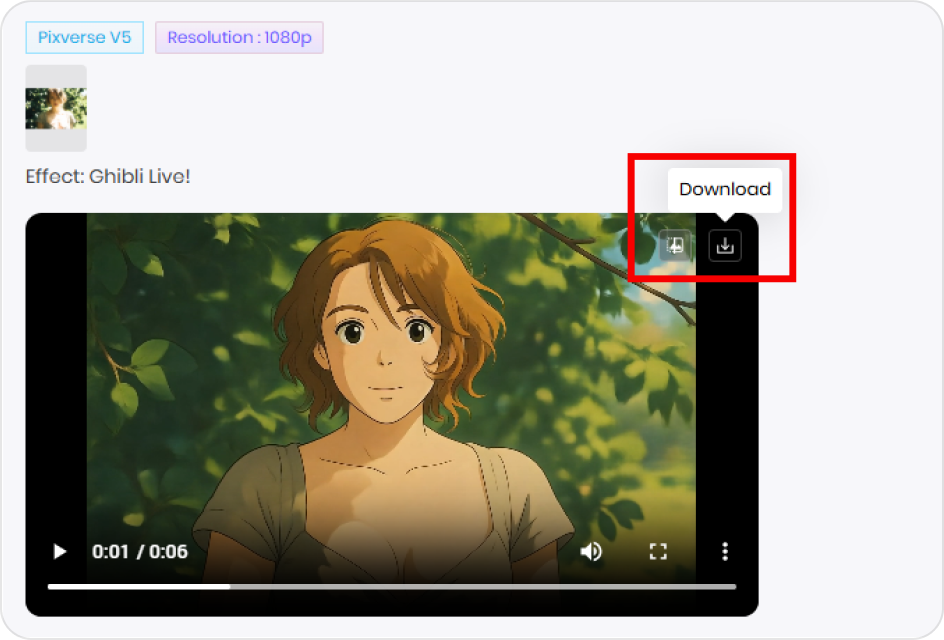 generate and export ghibli art ai video