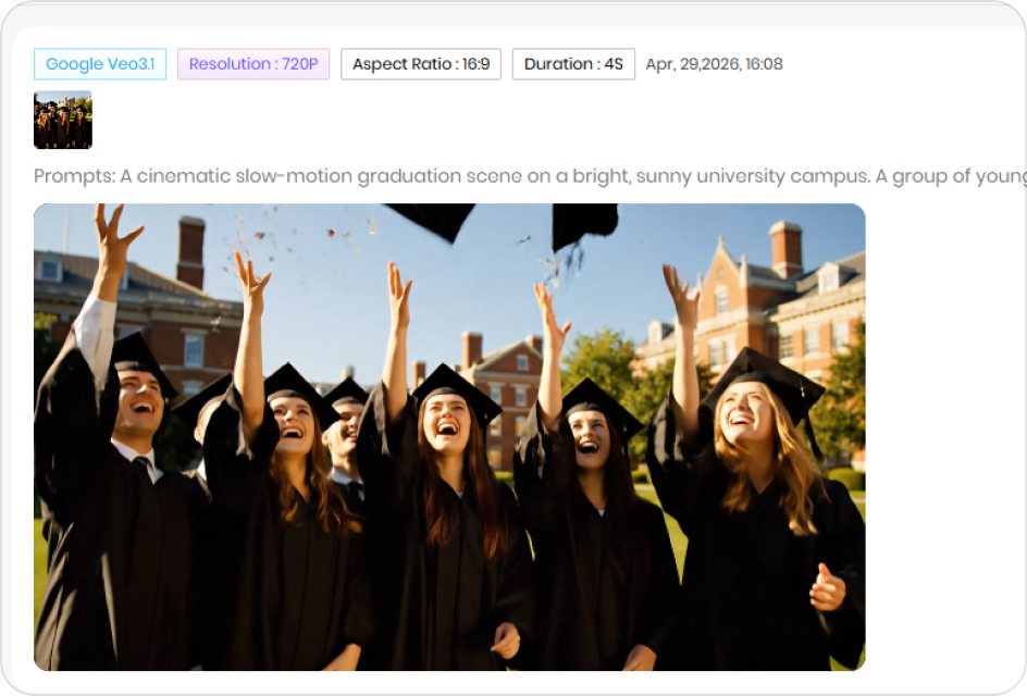 generate graduation video