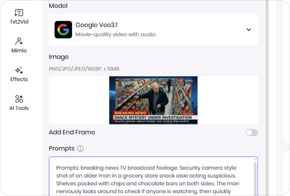 customize ai prank news