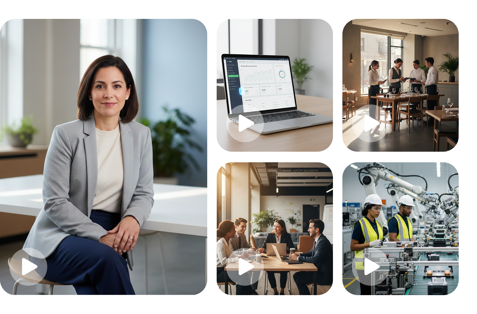 LinkedIn video maker bottom banner