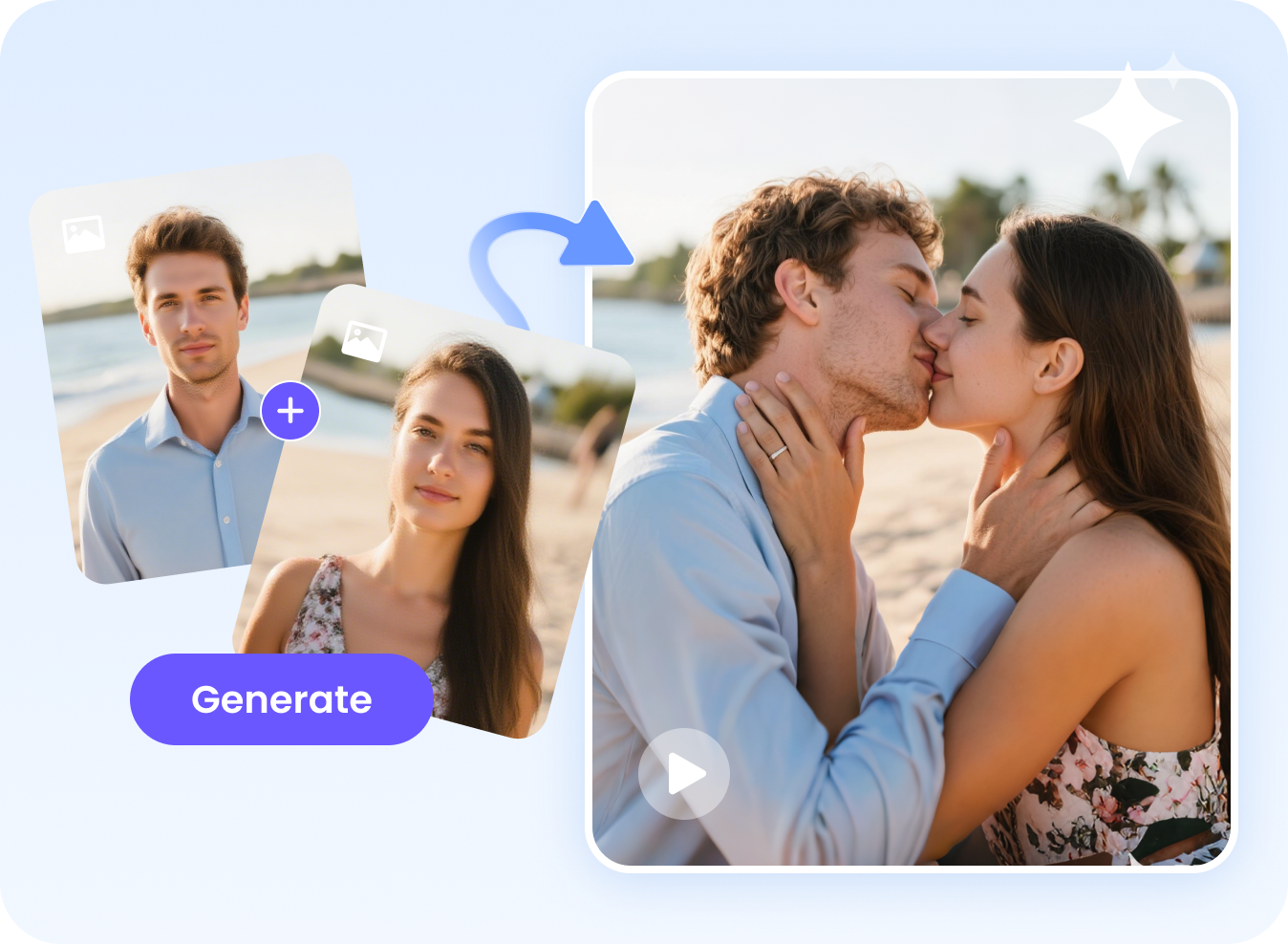 make a realistic kiss video