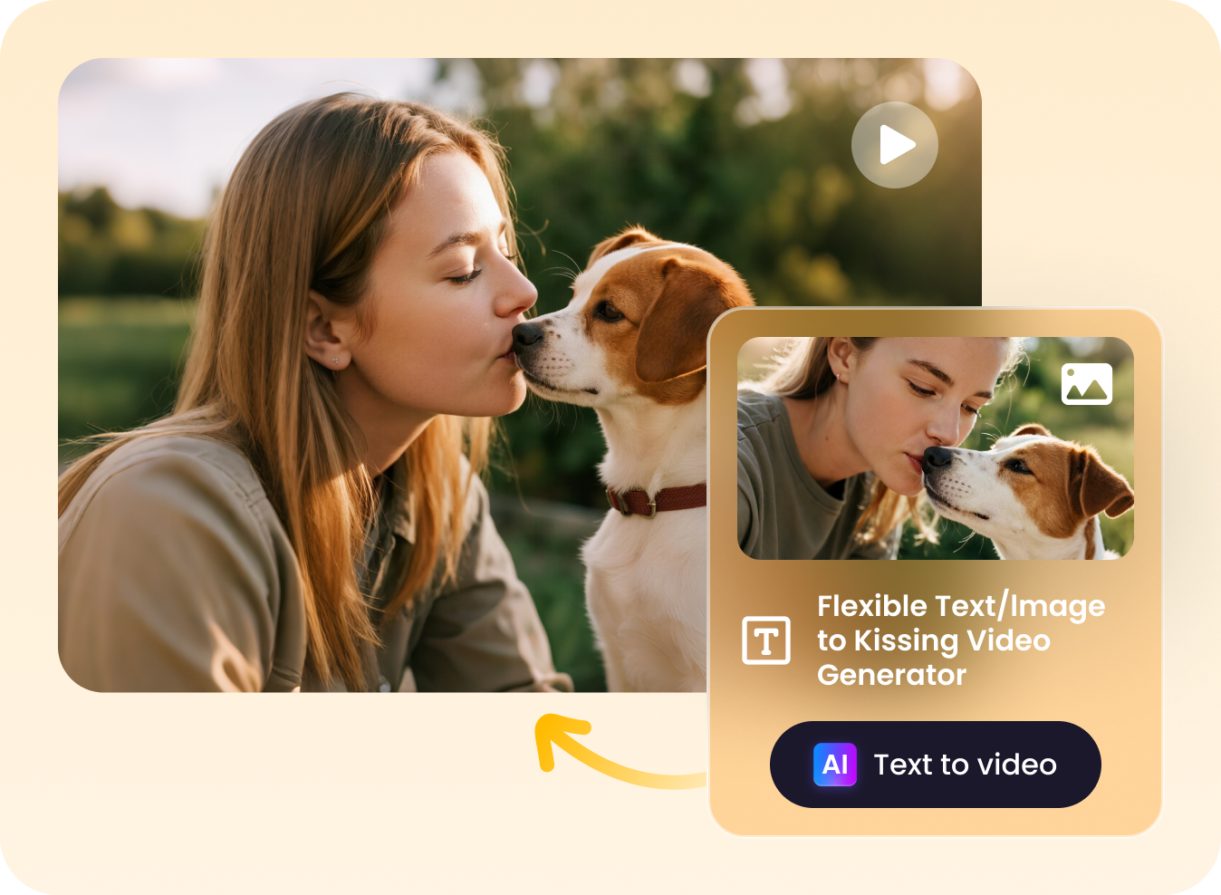 multiple ways to generate kissing videos
