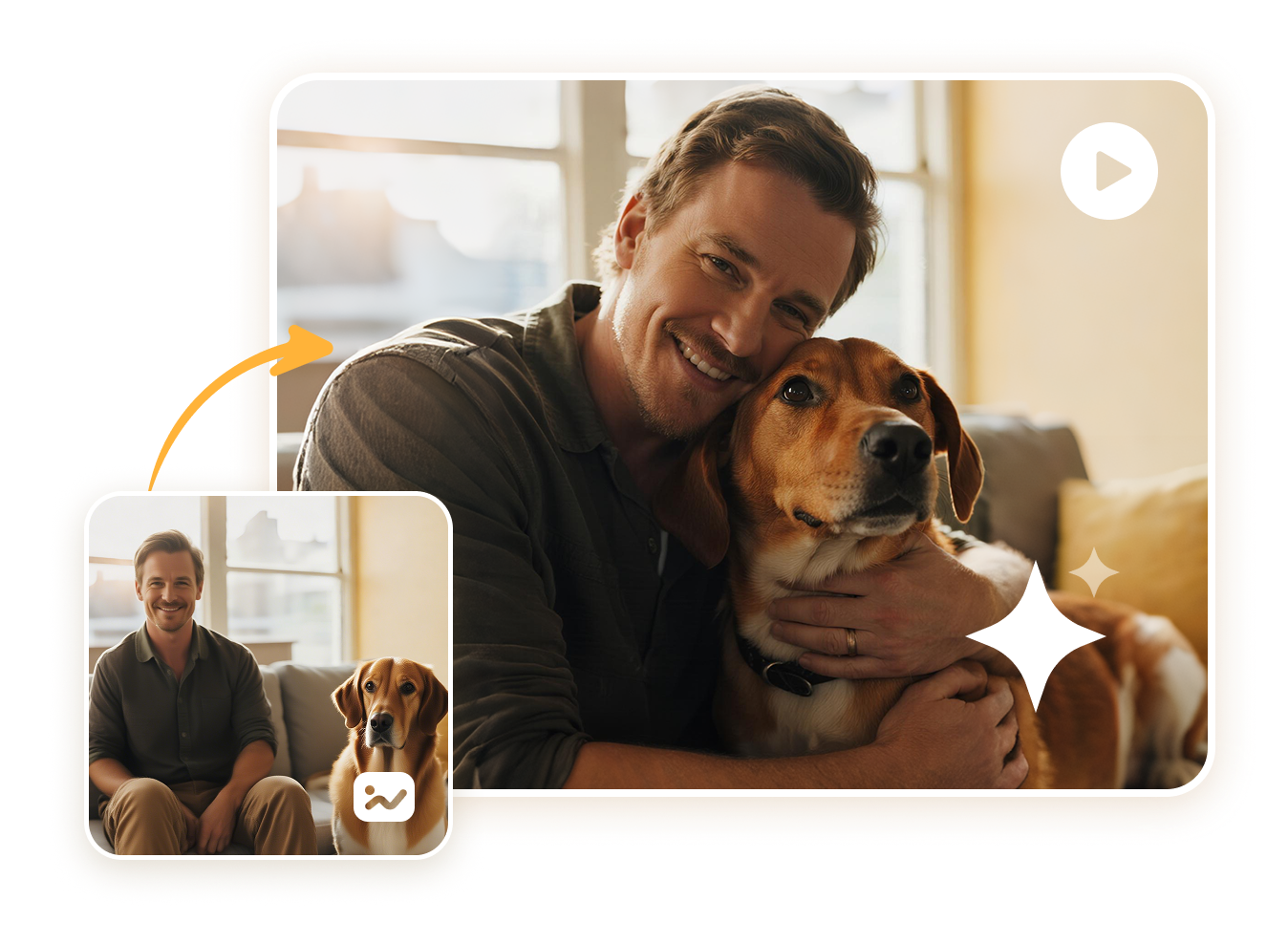 use hug video express emotion visually