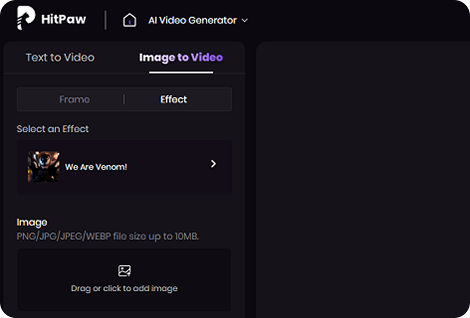 select we are venom video effect