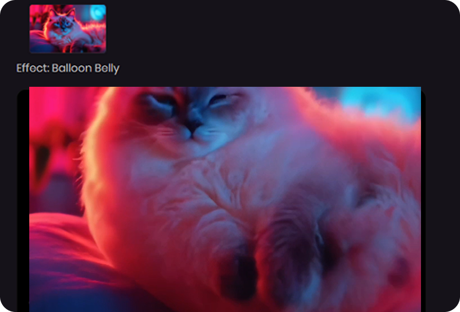 share generated ai inflate video