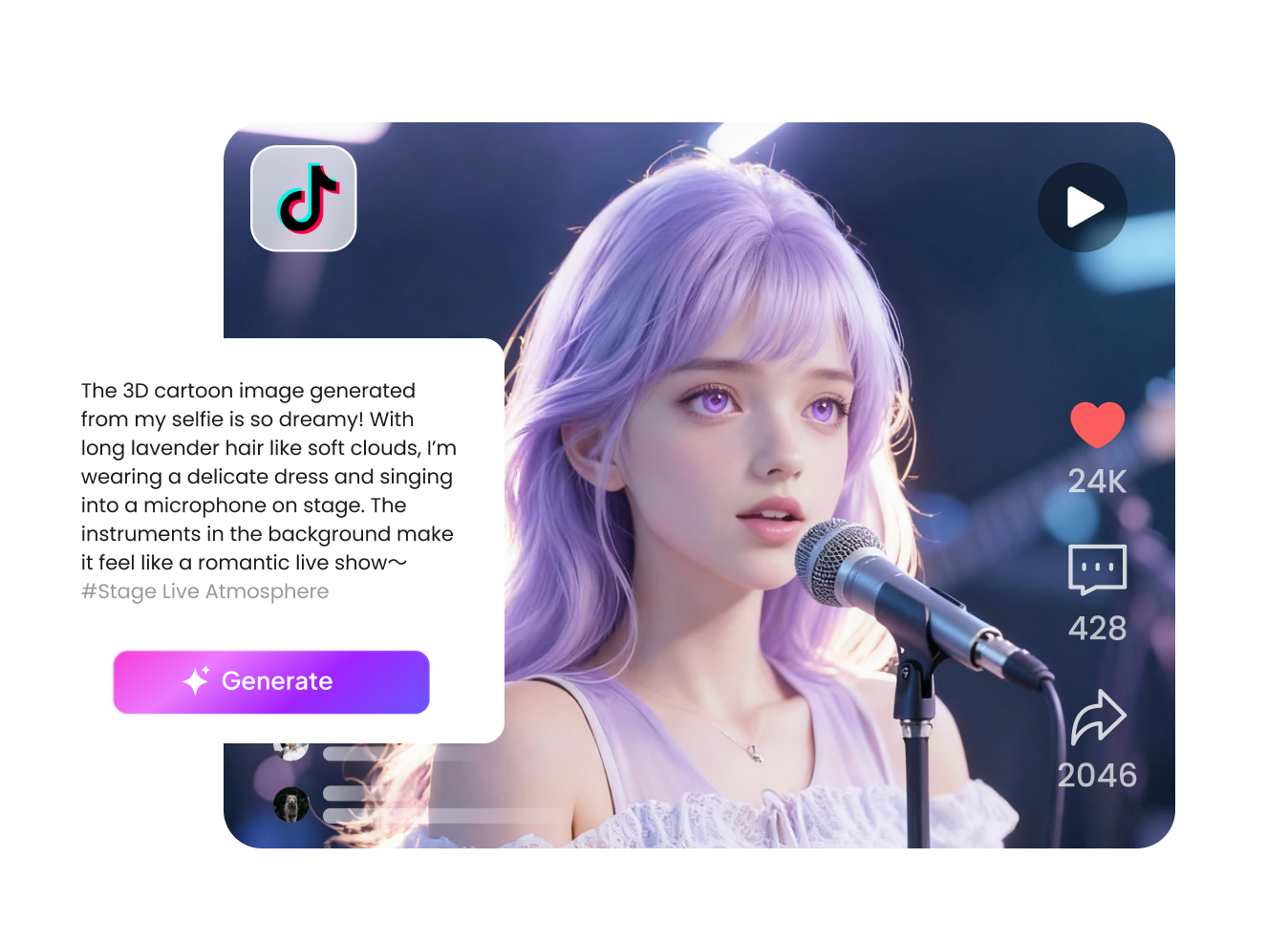 turn text into trending social media content
