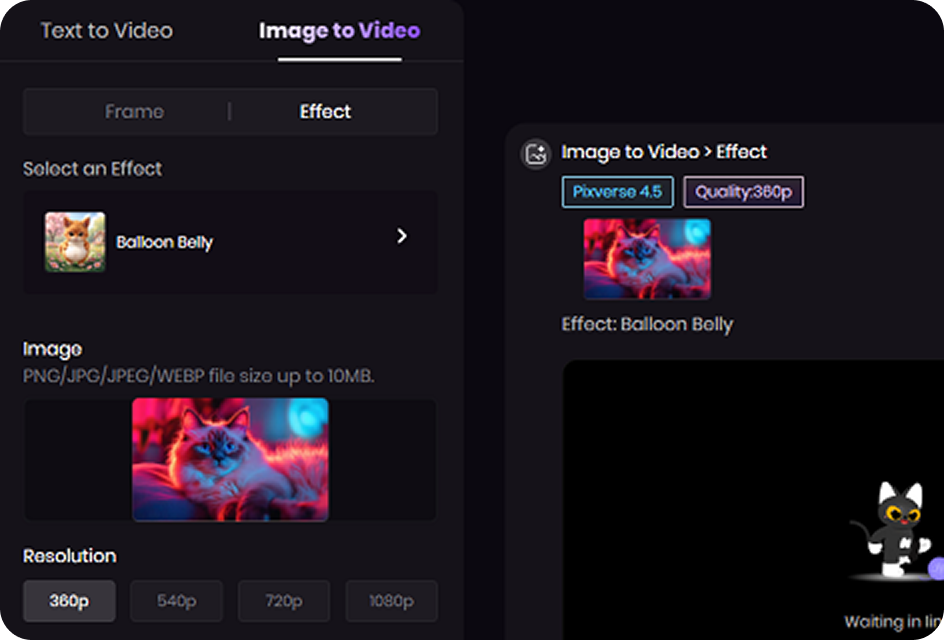 customize ai inflate video transformation