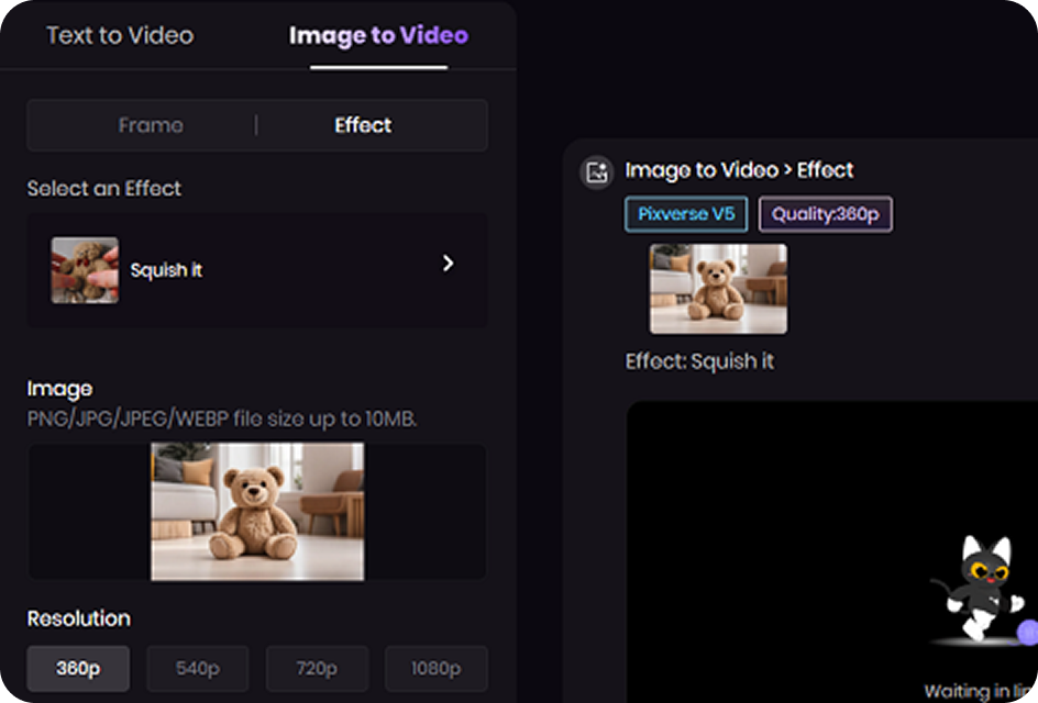 upload image to squish it