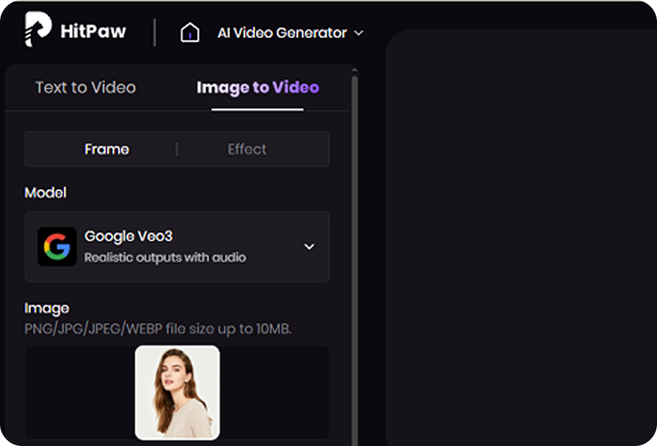upload image or input text prompt