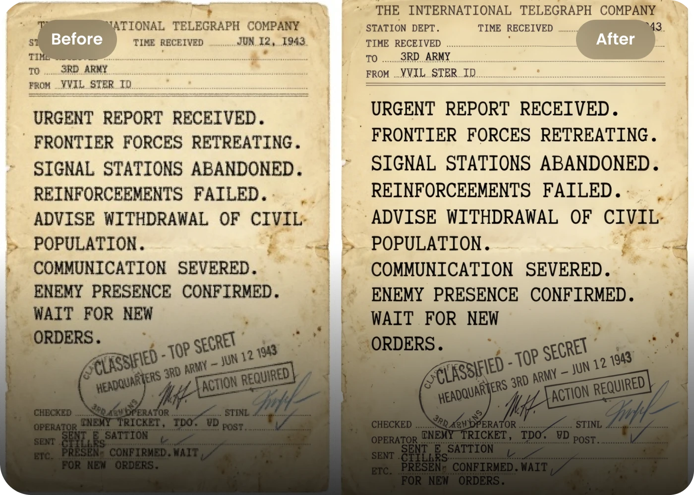 clean up document