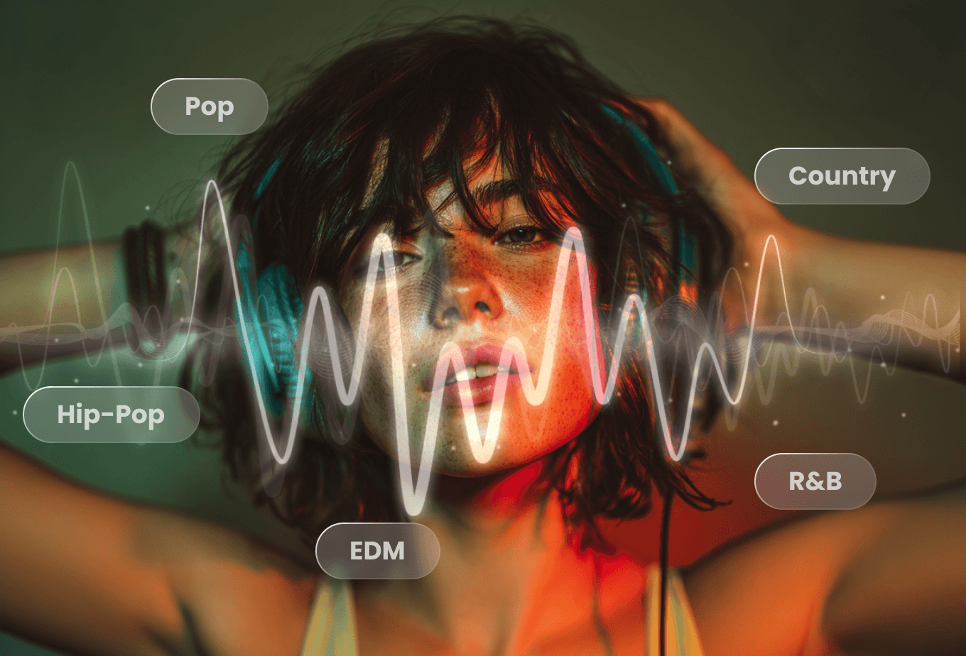 text to music generator with multiple styles like pop EDM and country