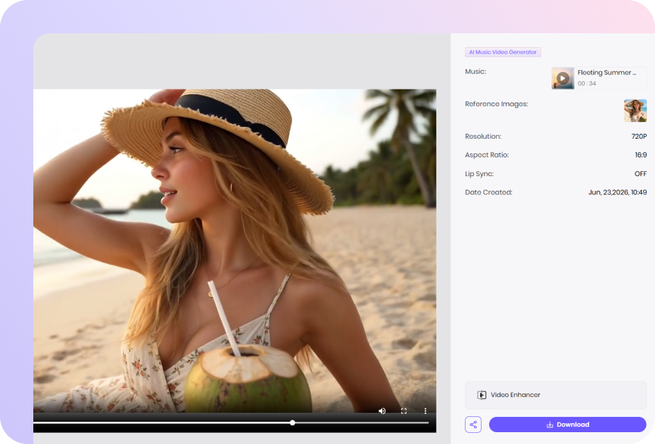Generate AI music video