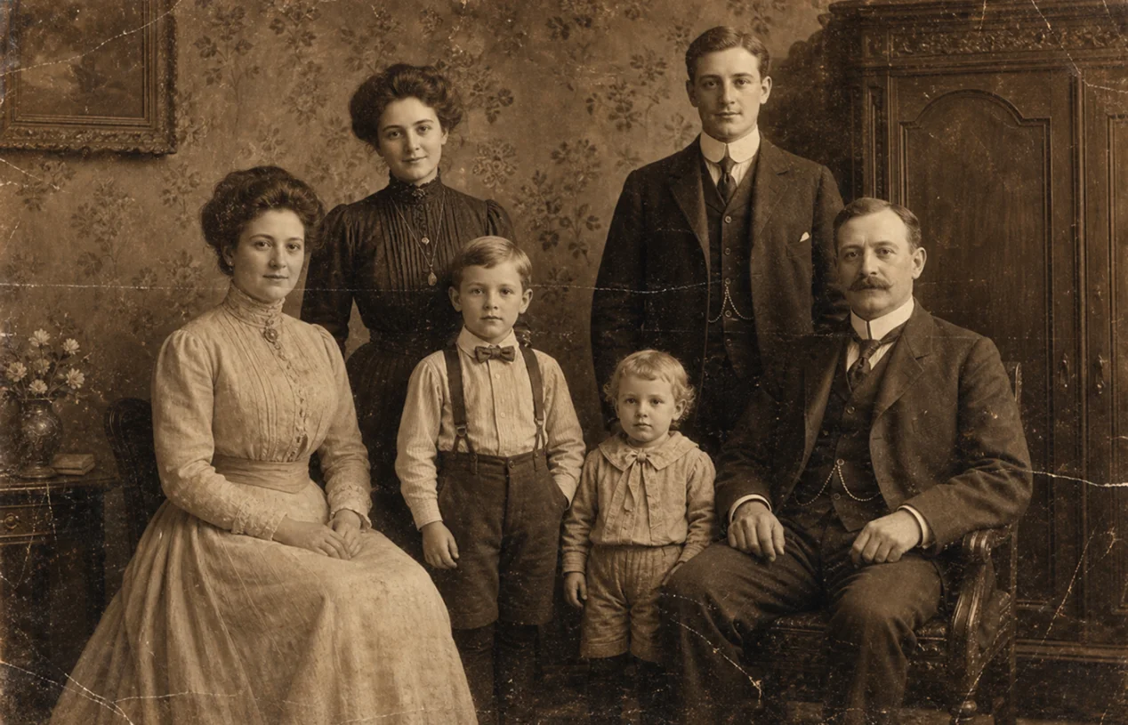 vintage old family photos