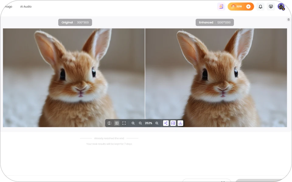 Preview and download high-quality photo with hitpaw online photo cleaner