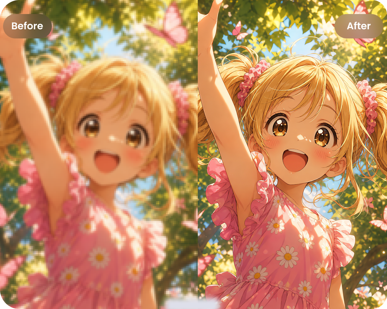 hitpaw helps increase anime images quality