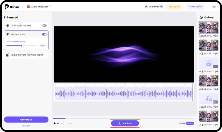HitPaw AI Audio Enhancer