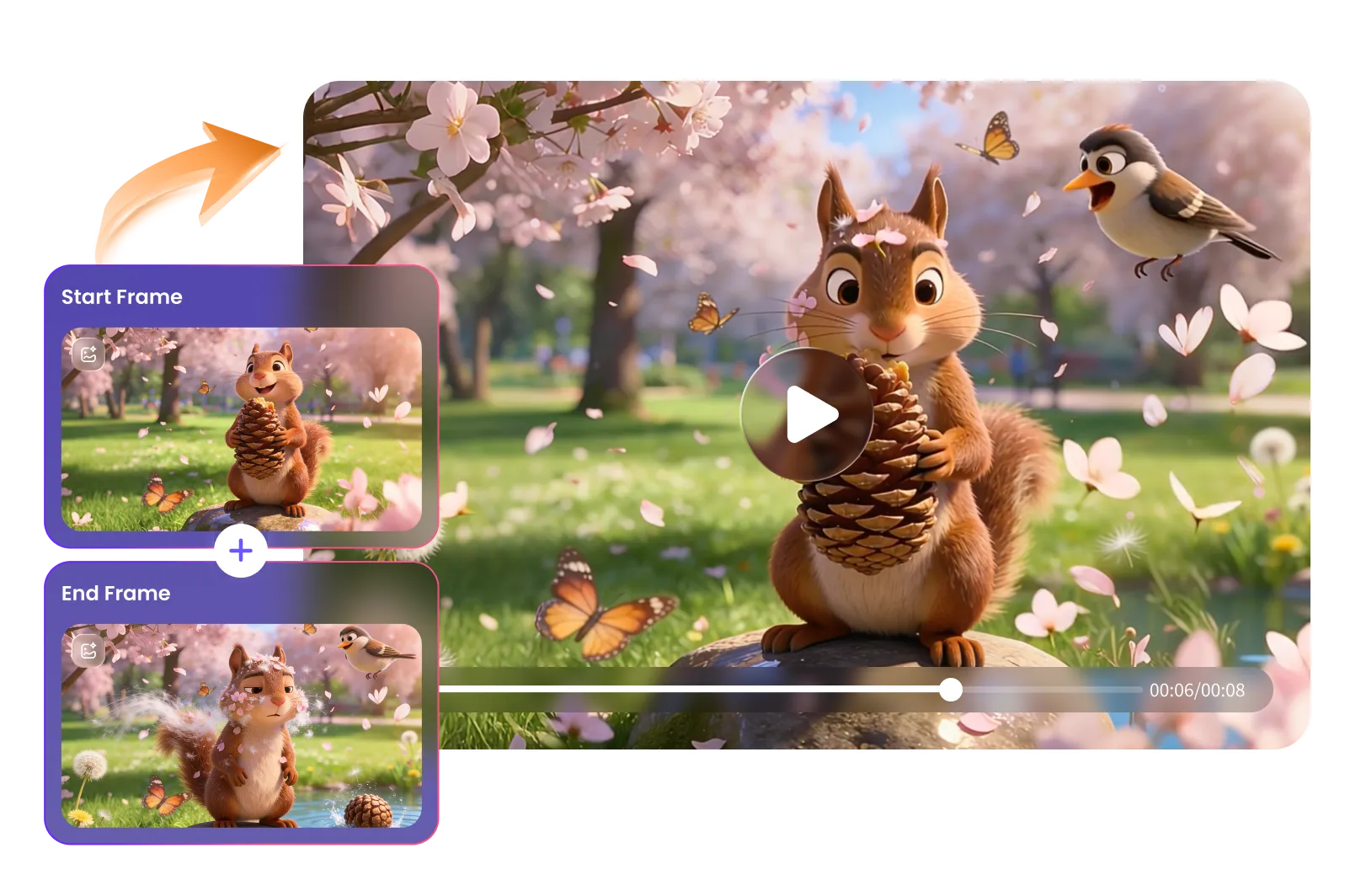 hitpaw ai frame to video generator