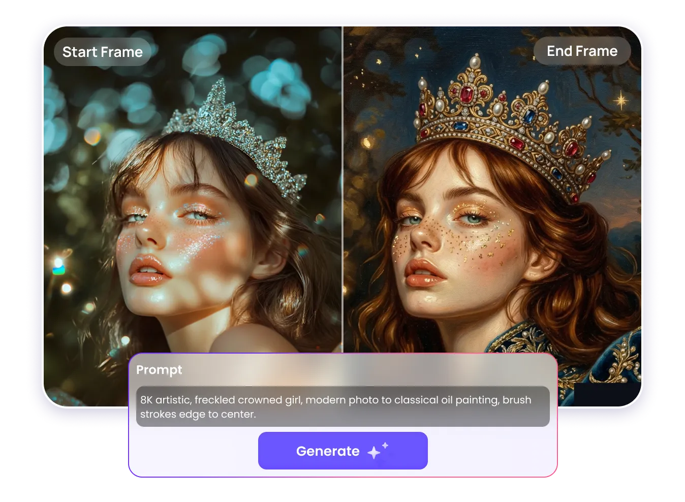 prompt driven frame to video