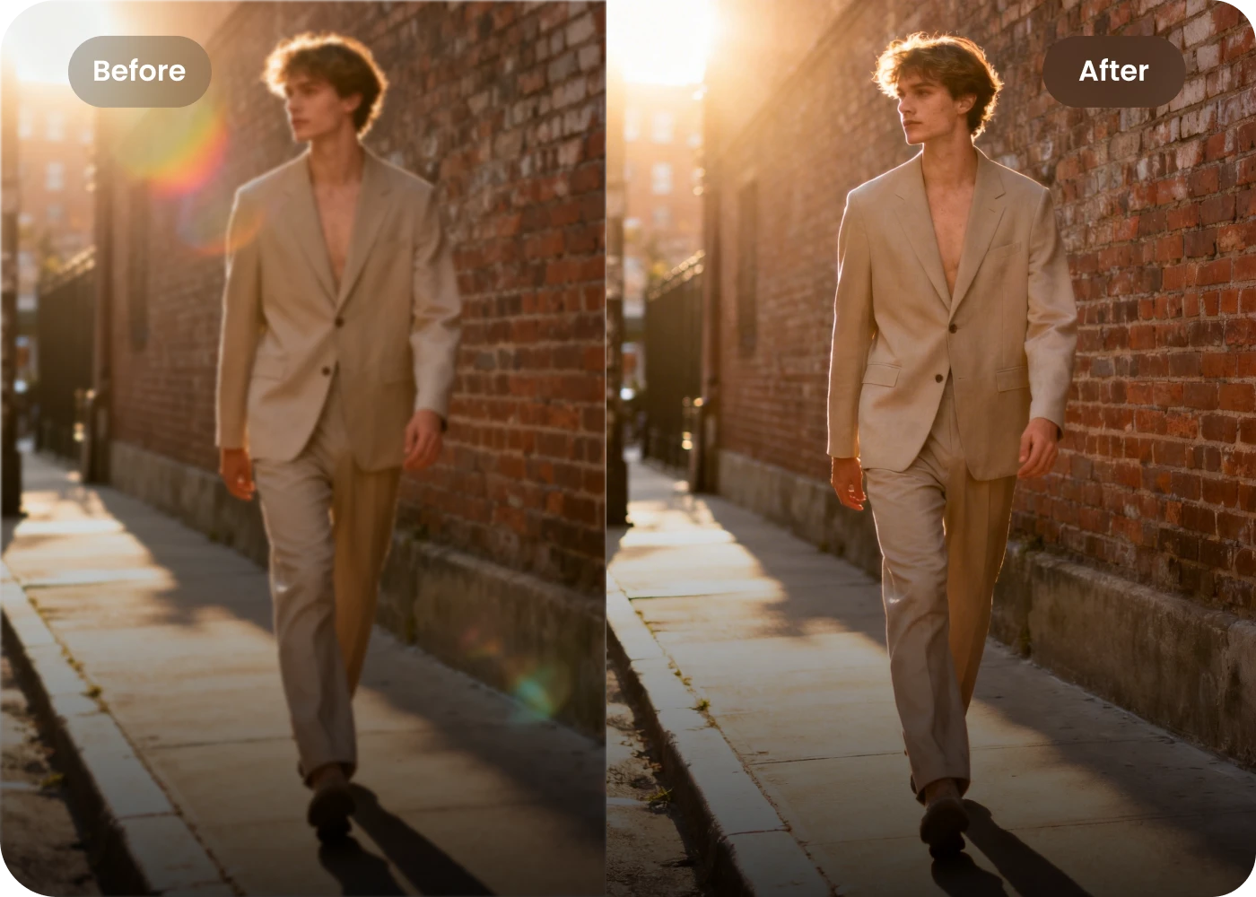 remove glow from image