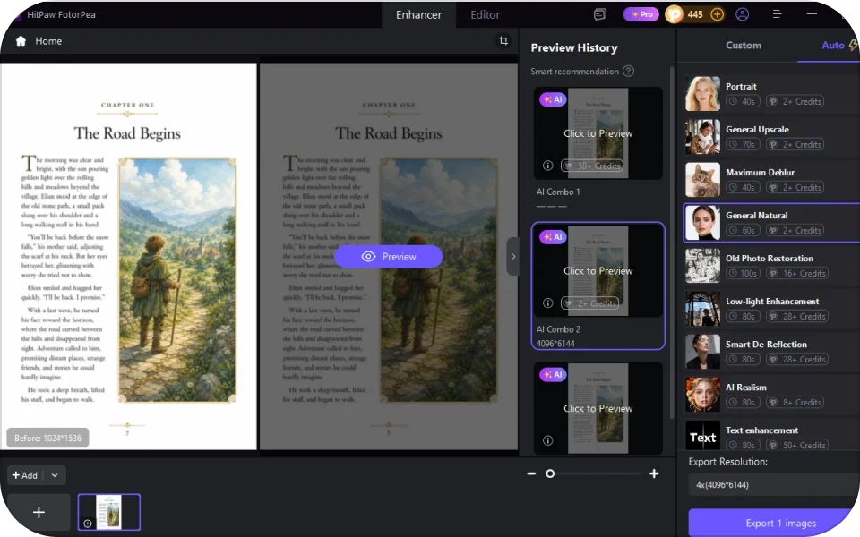AI PDF enhancer improves PDF quality and sharpens unclear text