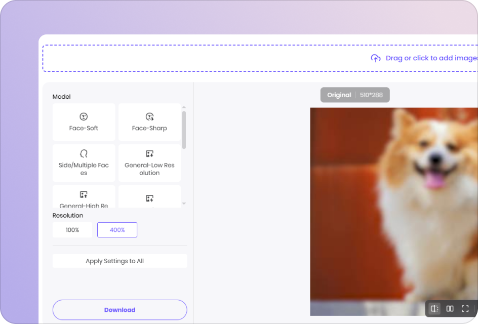 choose unpixelate image model