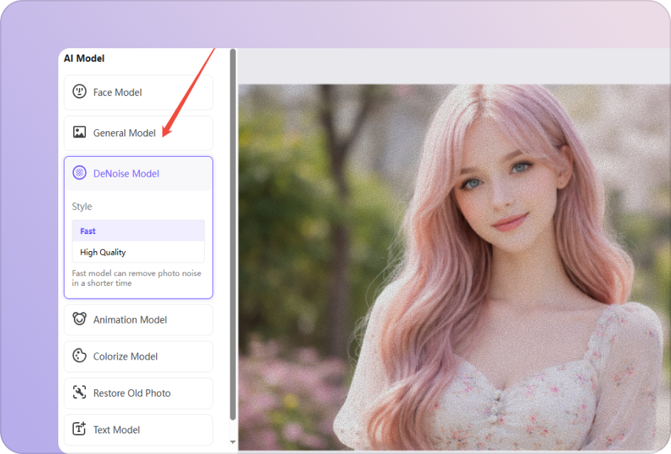 choose unpixelate image model