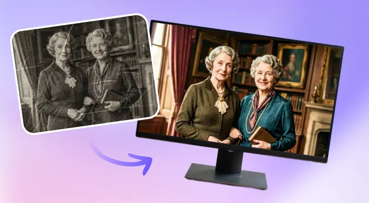 improve family image to 4k quality