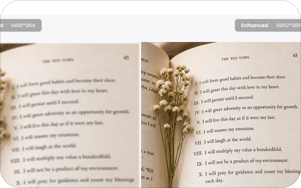 enhance text image