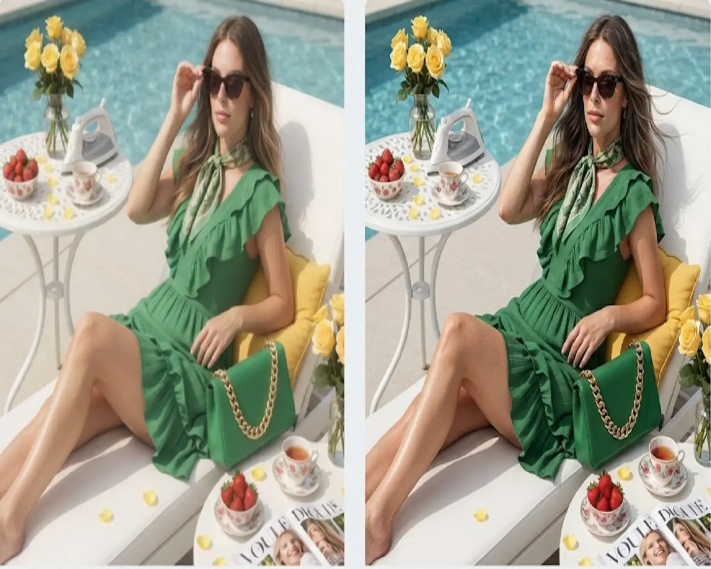 Imagem do GPT Image 2.5 antes e depois