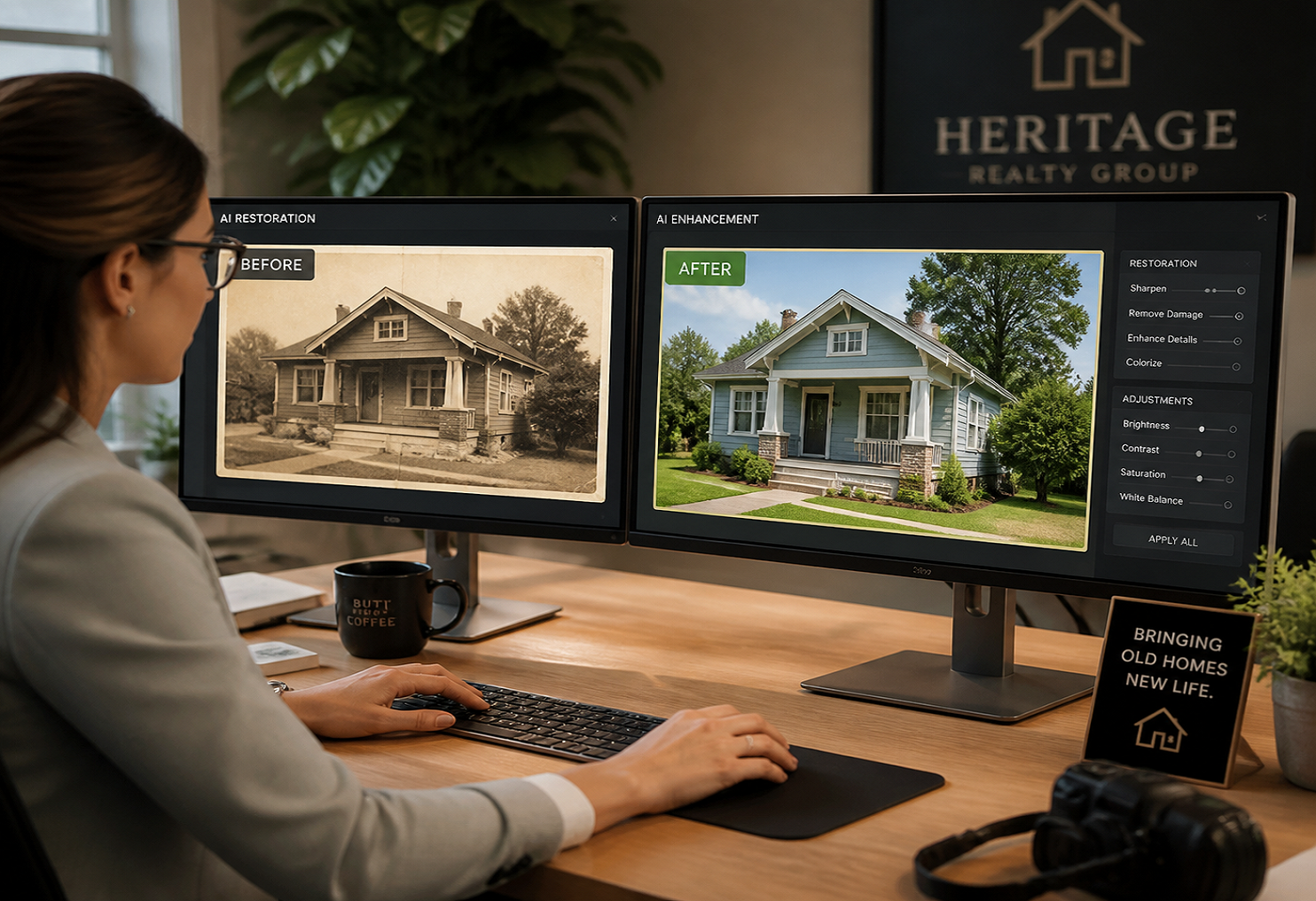 Restore Low-Quality Photos for Older Properties