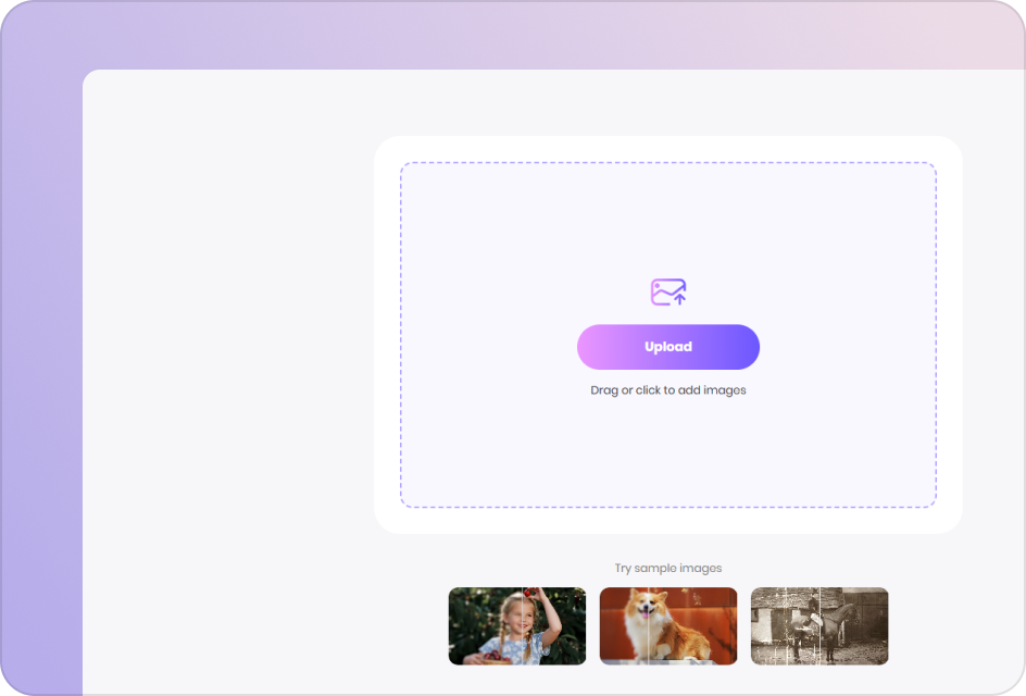 upload pixelated image