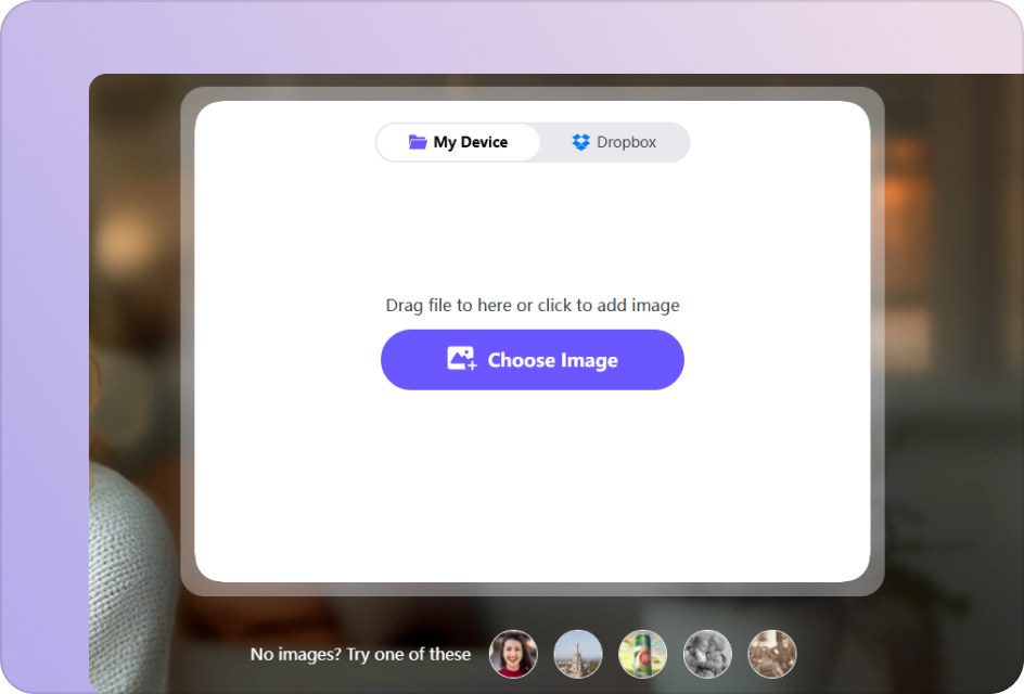 upload pixelated image