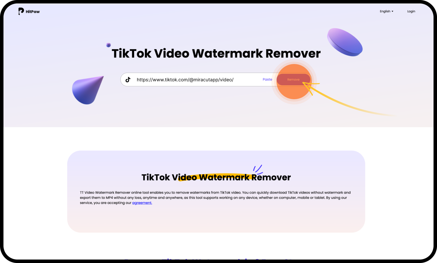tiktok watermark remover online