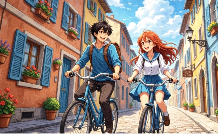 vídeo de anime desfocado