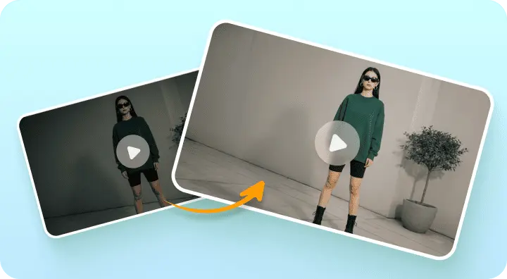 upscale low-light video