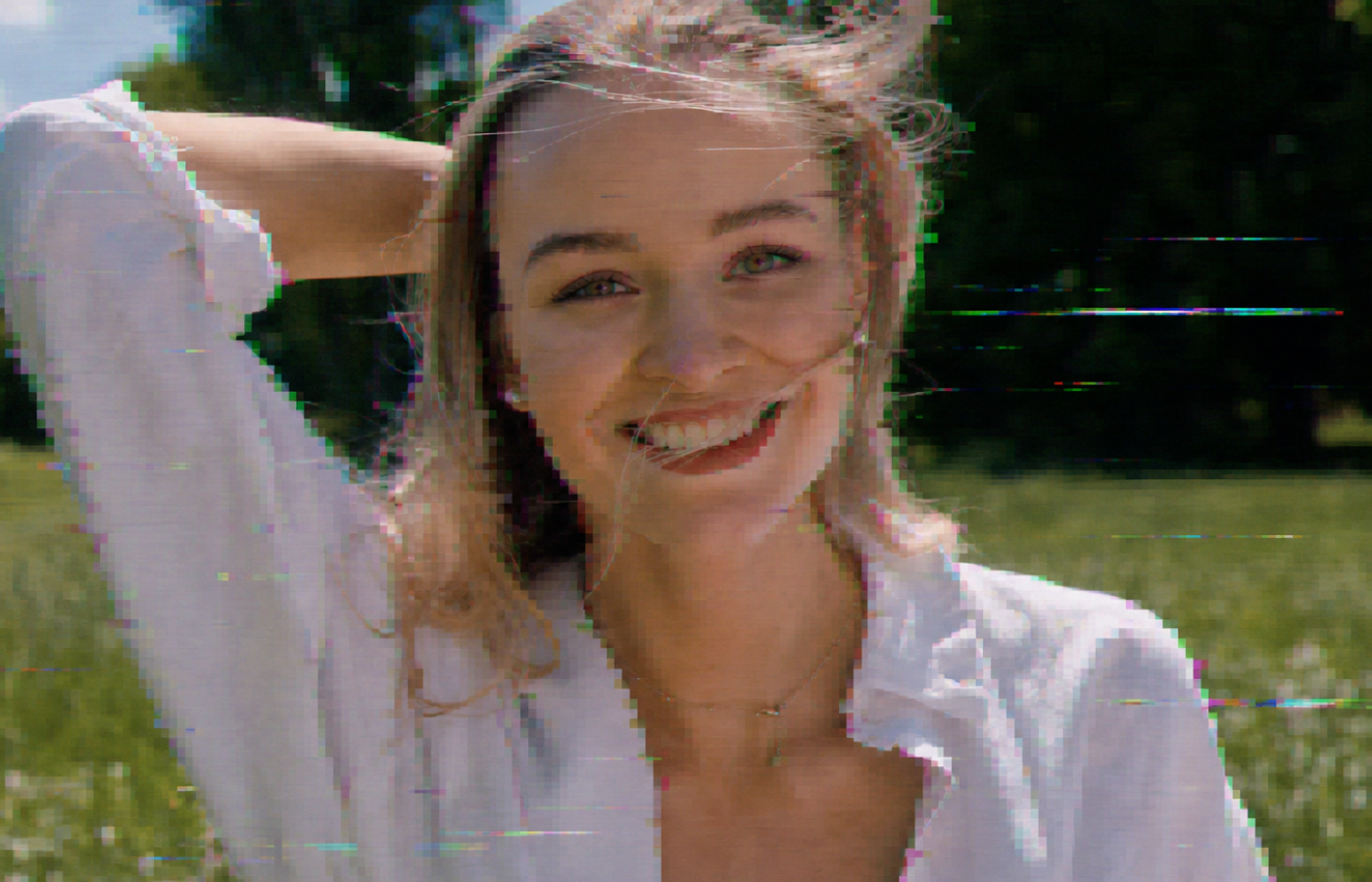 glitched video