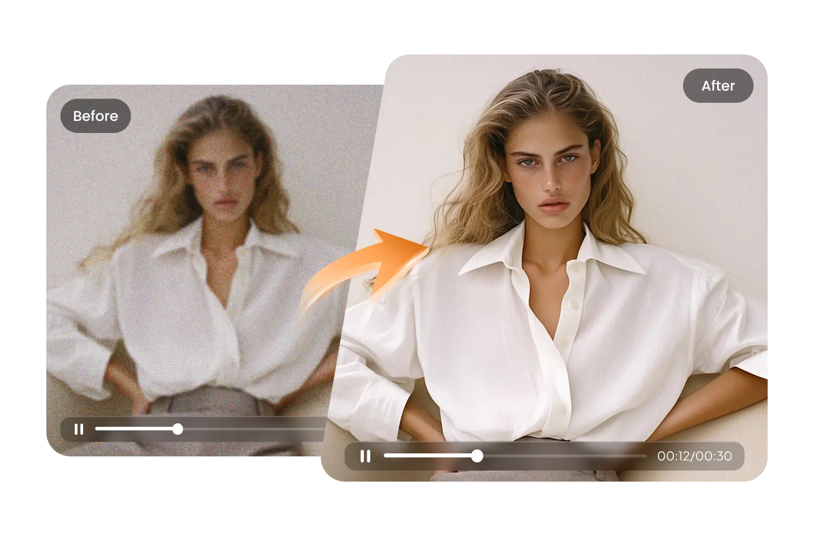 make blurry video clearer online