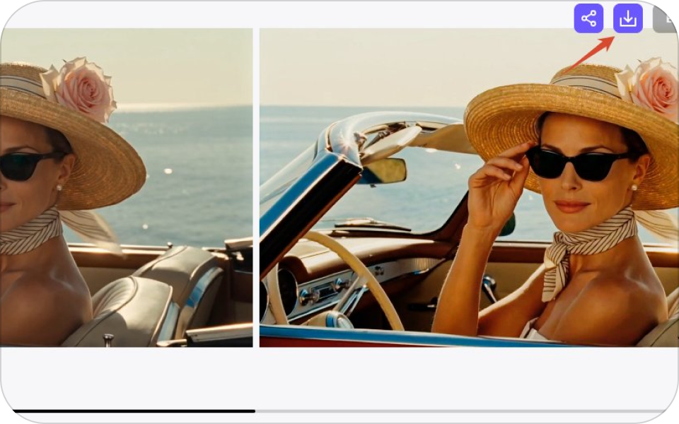 preview and download color corrected video