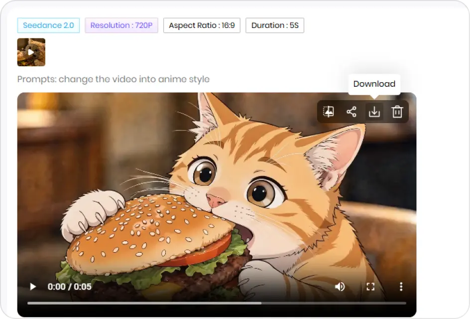 generate and export ai video