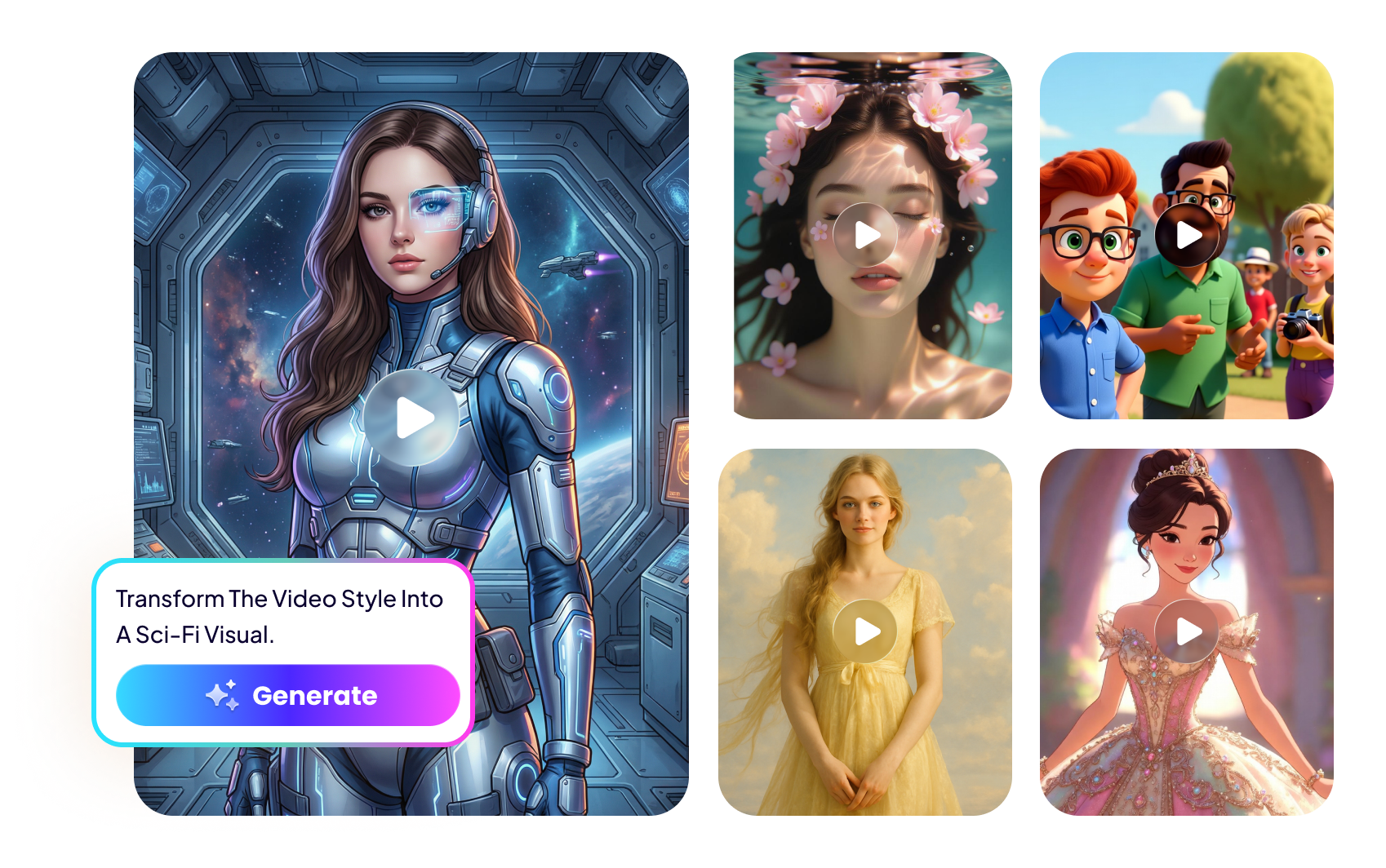 ai video to video generator free banner