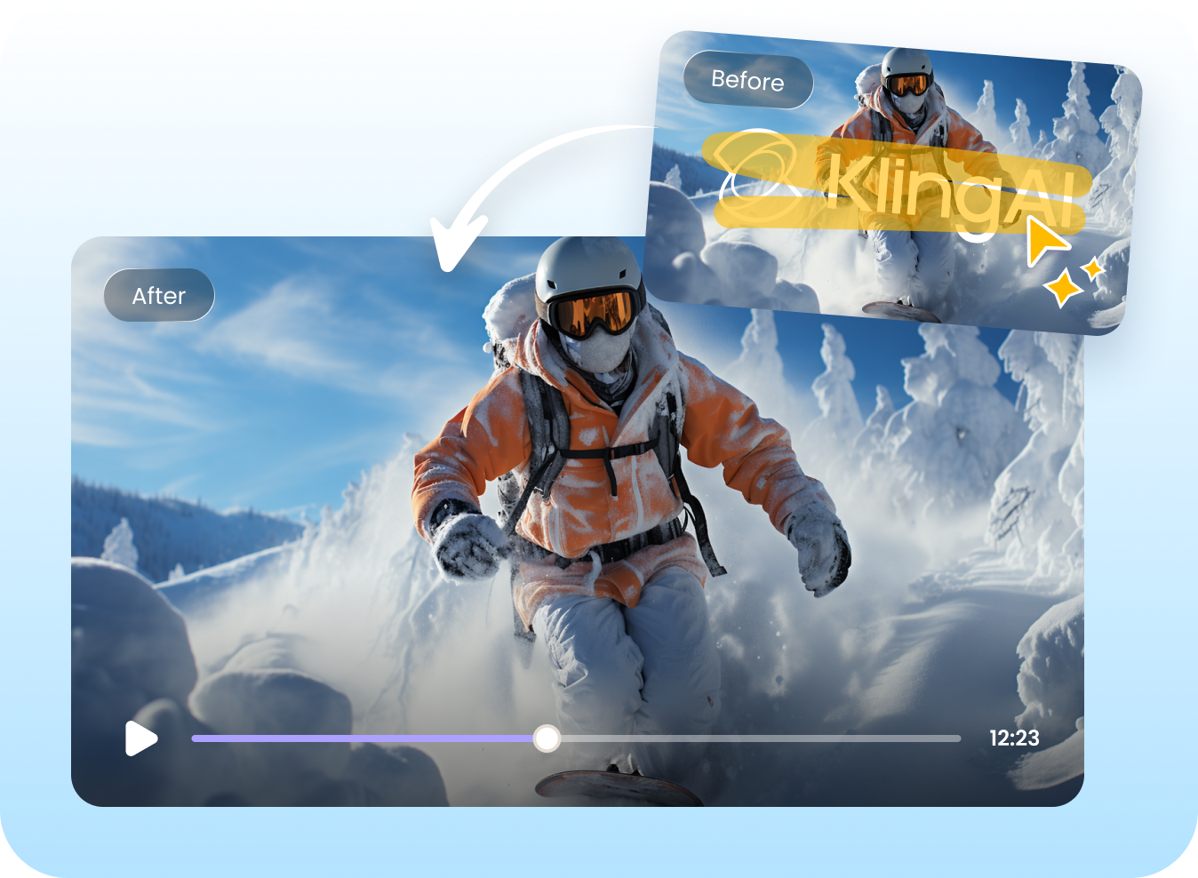 remove Kling AI watermark from video instantly
