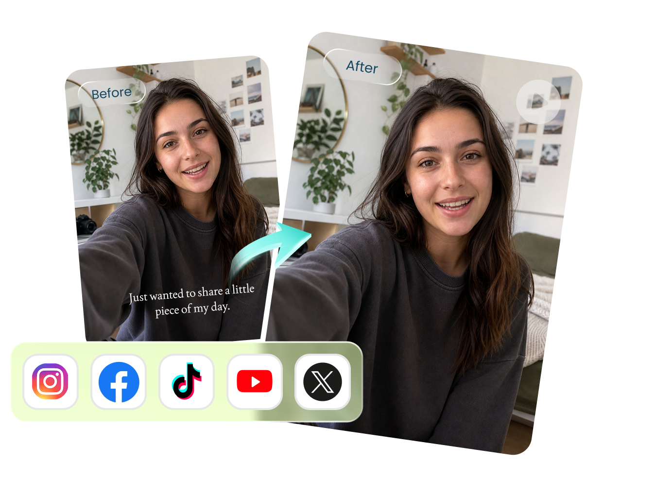 clean video ready for social media sharing