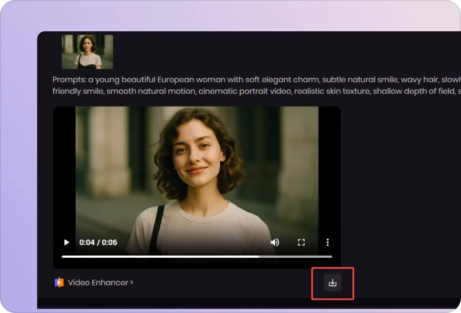 generate and export ai video