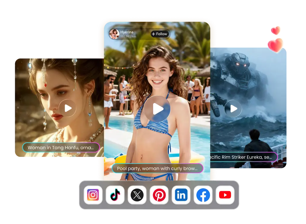 social media videos from text