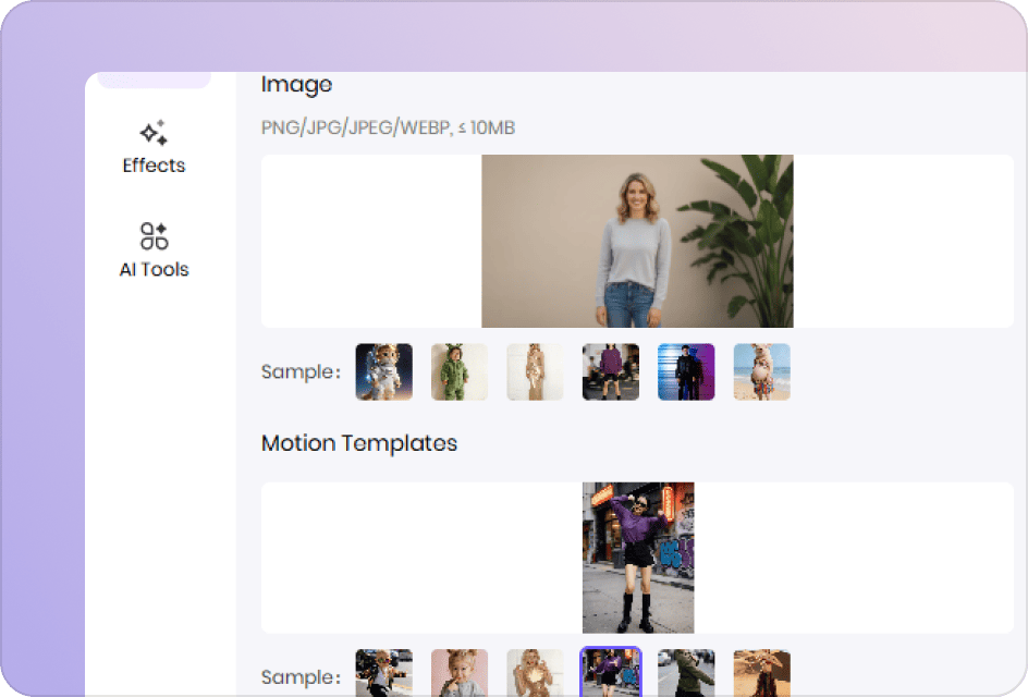 select motion control model